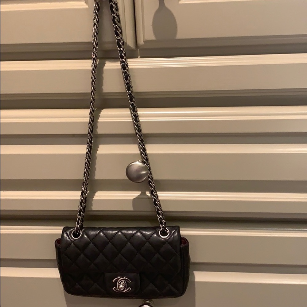 Black small quilted Chanel Bag